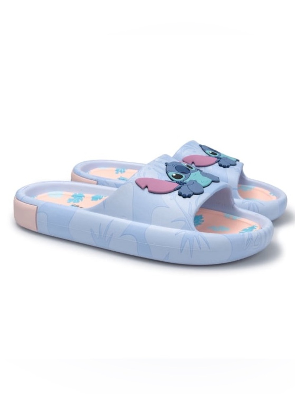 Disney Ground Up Stitch Comfort Slide Sandals. 8. NWT.